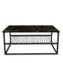 Hanah Home Mesa de Café Industrial Negra